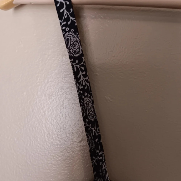 Loft womens black and white jumpsuit size small paisley print - Picture 3 of 8